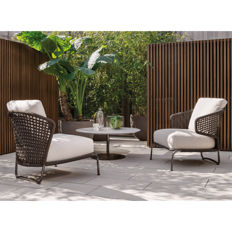Waterproof Outdoor Lounge Chair with Ottoman