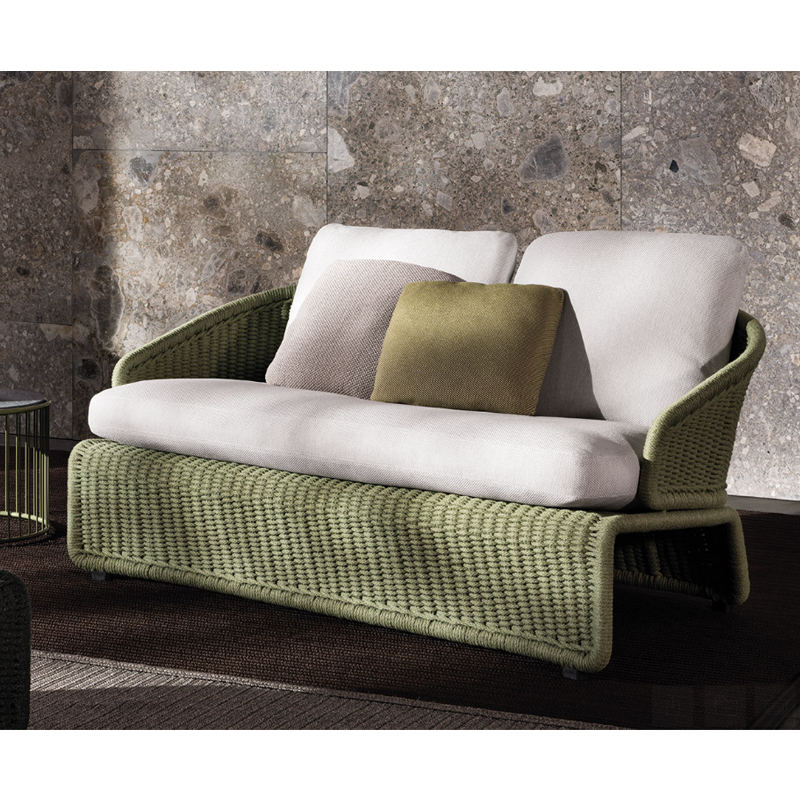Waterproof Rattan Loveseat for Outdoor Elegance