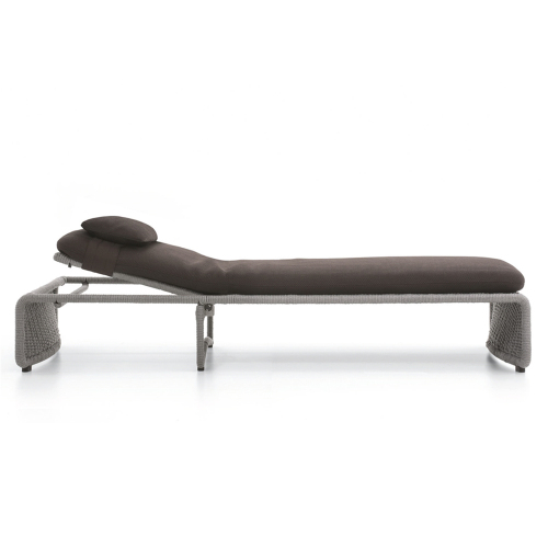 Adjustable Waterproof Outdoor Recliner with Metal Legs