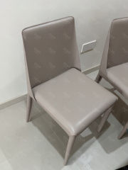 Iron and Leather Dining Chair