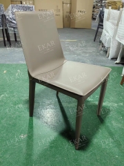 Iron and Leather Dining Chair