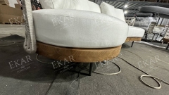 Durable outdoor sofa with modern design