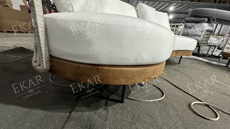 Durable outdoor sofa with modern design