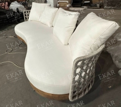 Durable outdoor sofa with modern design