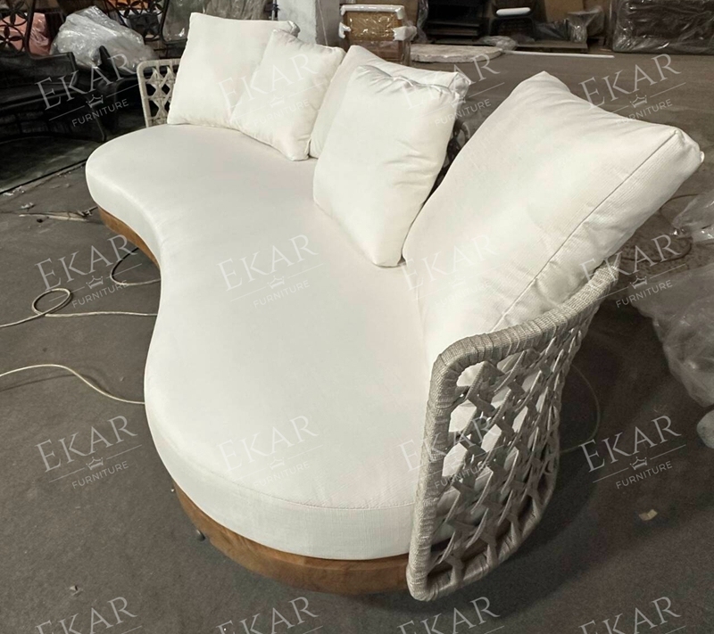 Durable outdoor sofa with modern design