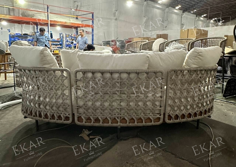 Durable outdoor sofa with modern design