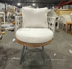 Modern woven craftsmanship outdoor dining chairs