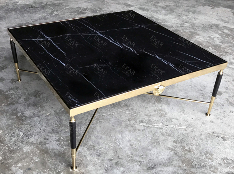 Versace marble hardware legs coffee table