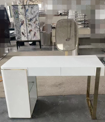 Simple style bedroom dresser with mirror