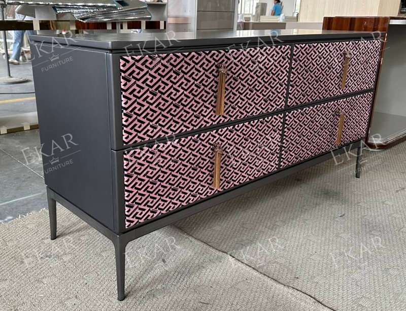 EKAR Modern Furniture - Classic Leather Bedroom Chest