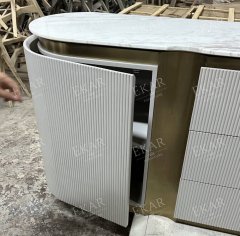 Modern Italian style sideboard with marble top