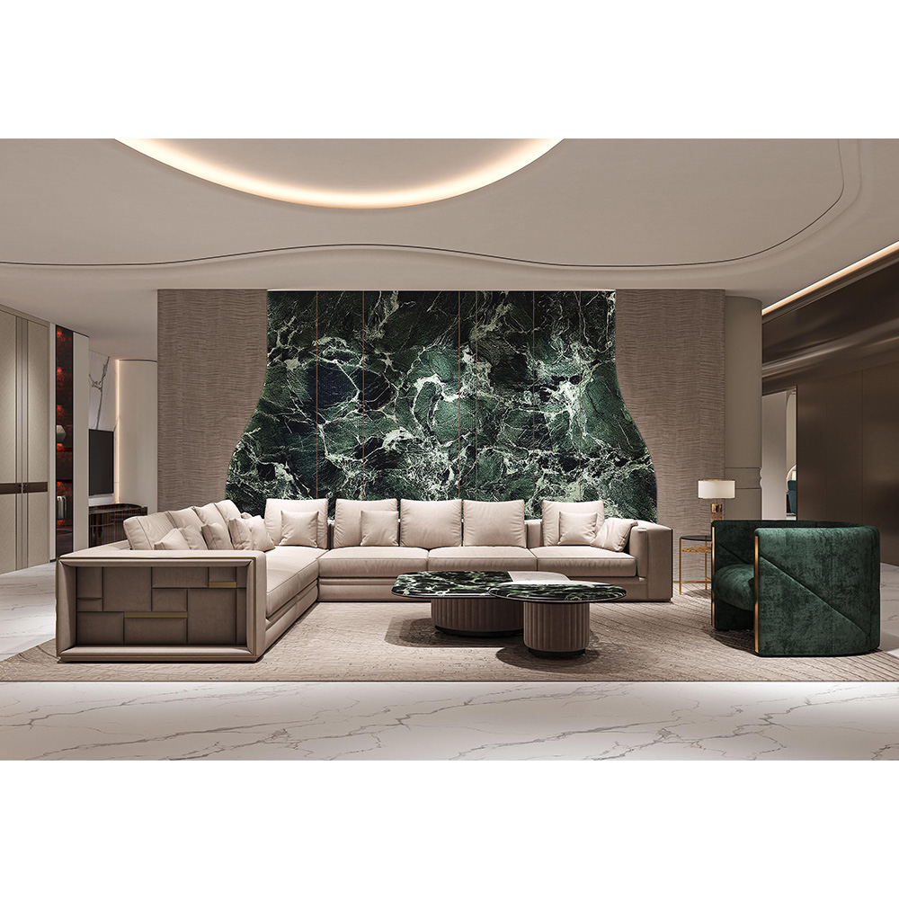Modern living room furniture stylish hardware brushed champagne gold leisure chair
