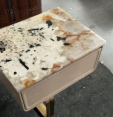 Marble bedside table for bedroom