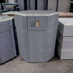 Irregular design marble bedroom bedside table