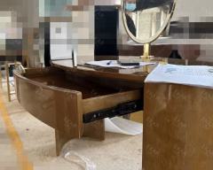 Bedroom luxury mirrored wooden dresser with drawers