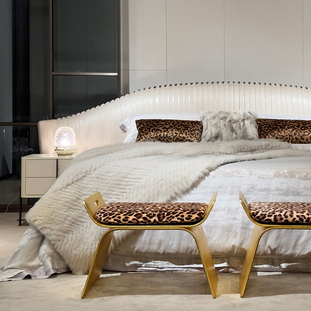 Elegant Wooden Nightstand with Modern Design