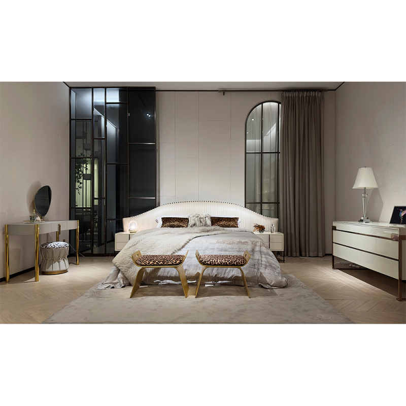 Elegant Wooden Nightstand with Modern Design