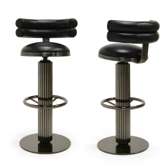 Modern furniture crystal steel bar chair