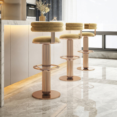 Modern furniture crystal steel bar chair