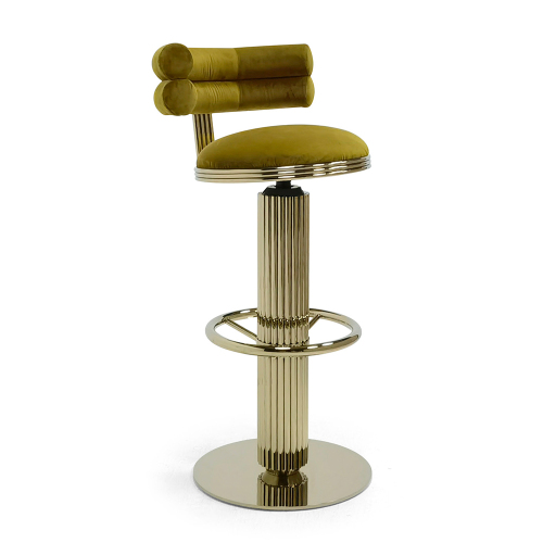 Modern furniture crystal steel bar chair