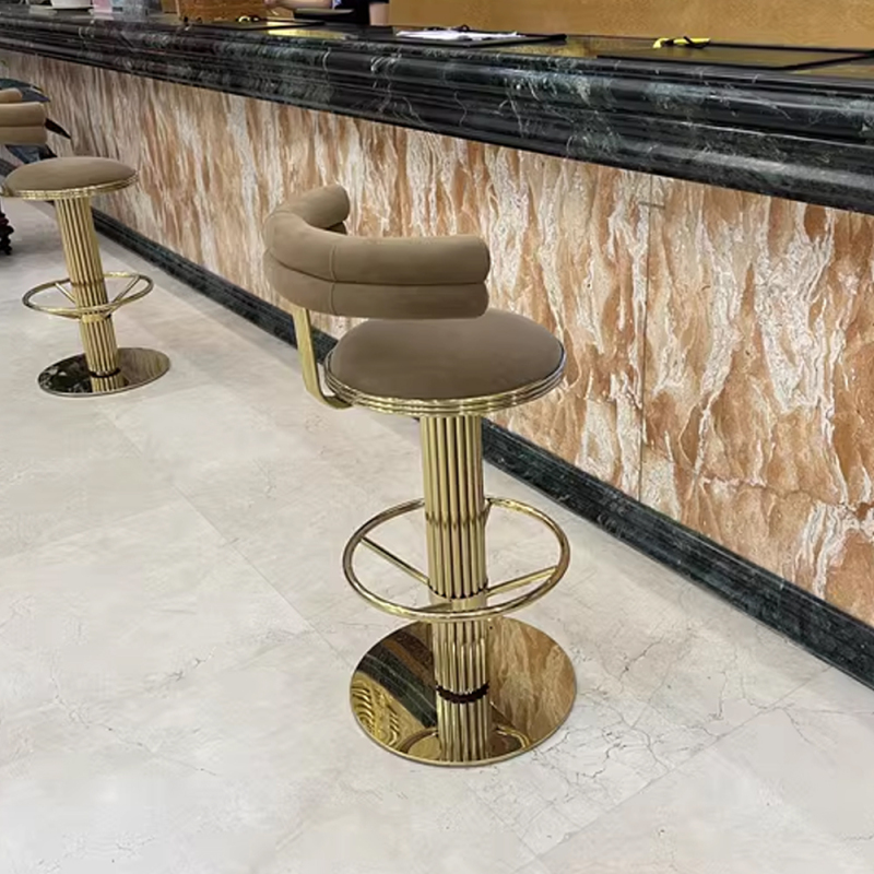 Modern furniture crystal steel bar chair