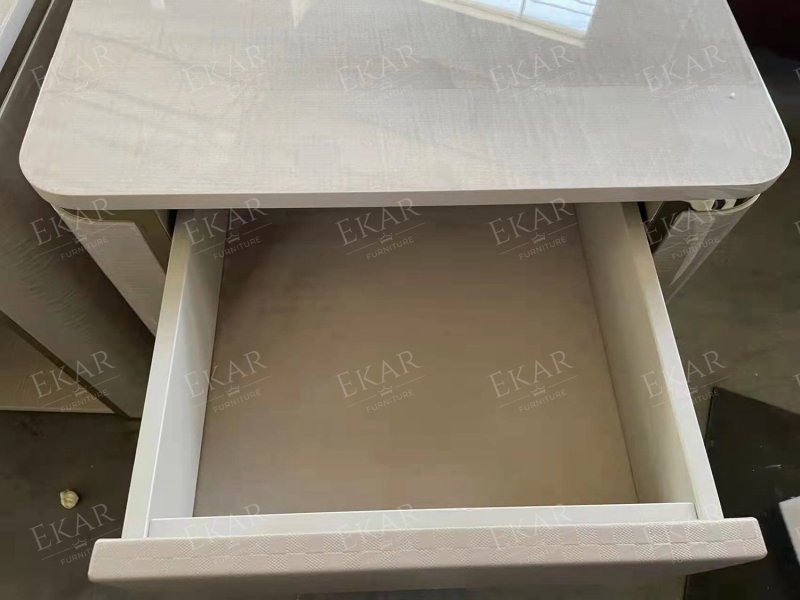 Modern bedside table with drawers