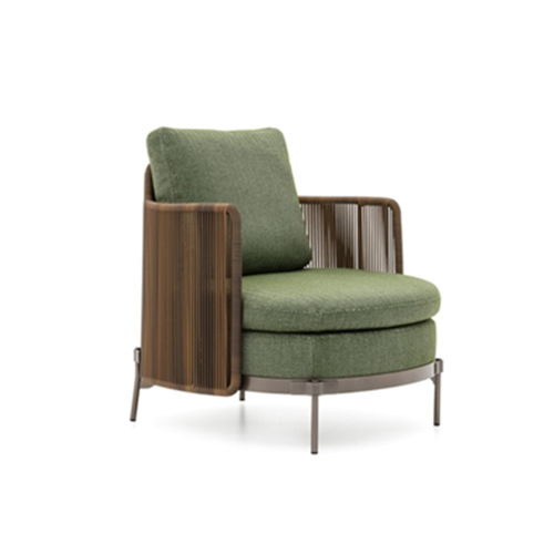 Modern Outdoor Wicker Armchair – Stylish lounge chair by Ekar Furniture for patio, garden venues