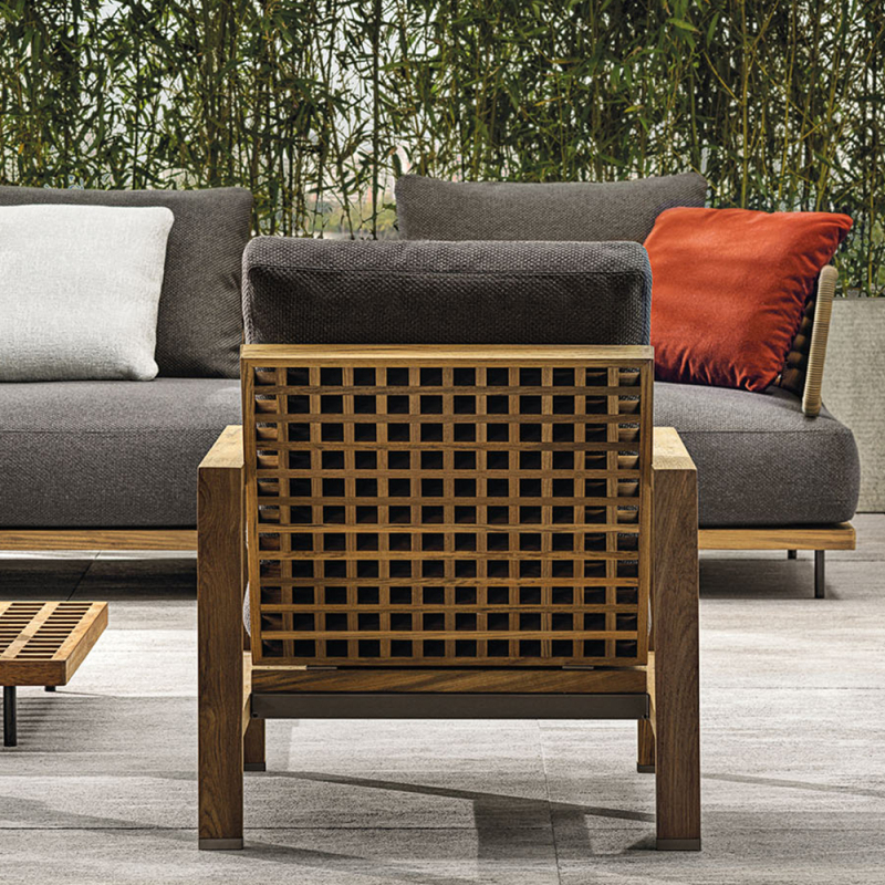 Contemporary Waterproof Armchair for Stylish Outdoor Comfort