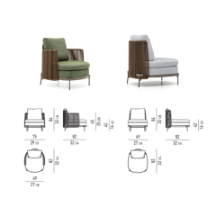 Modern Outdoor Wicker Armchair – Stylish lounge chair by Ekar Furniture for patio, garden venues