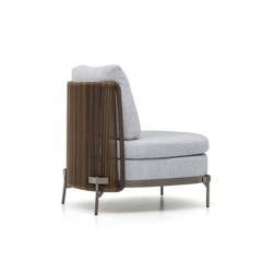 Modern Outdoor Wicker Armchair – Stylish lounge chair by Ekar Furniture for patio, garden venues