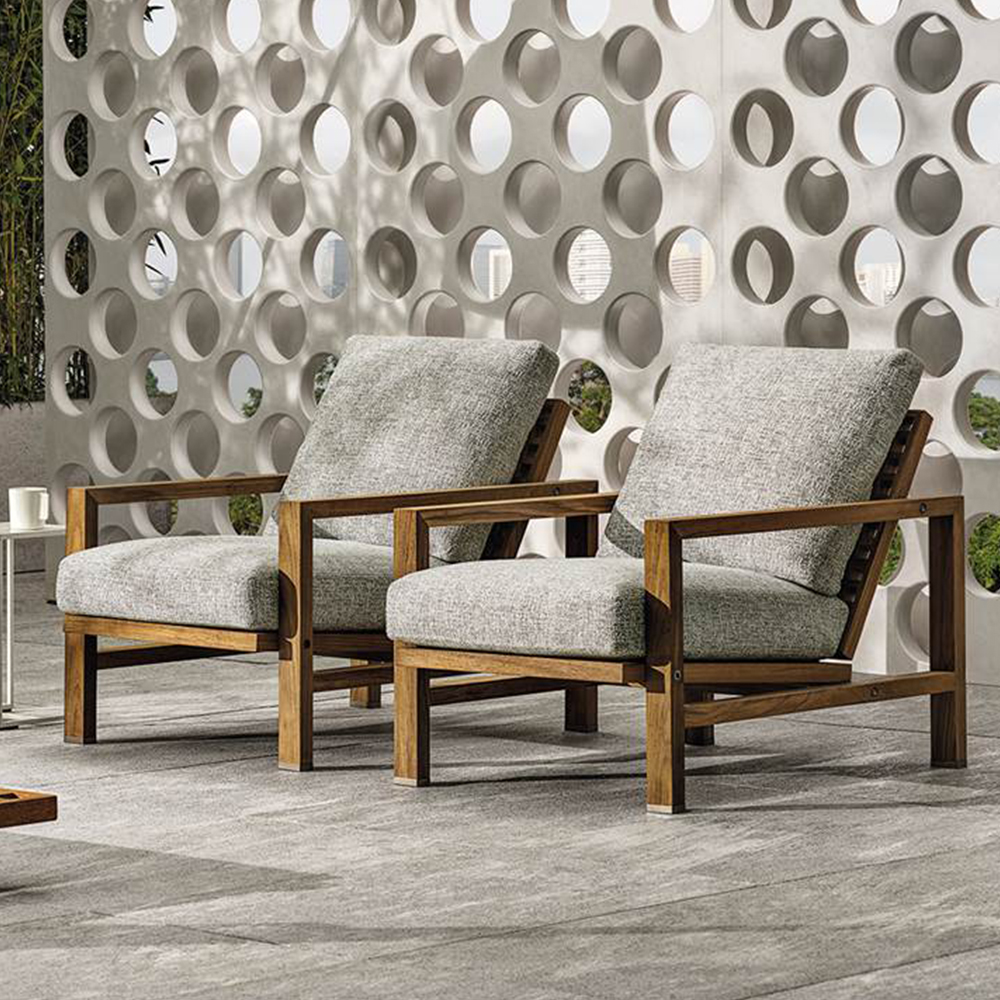 Contemporary Waterproof Armchair for Stylish Outdoor Comfort