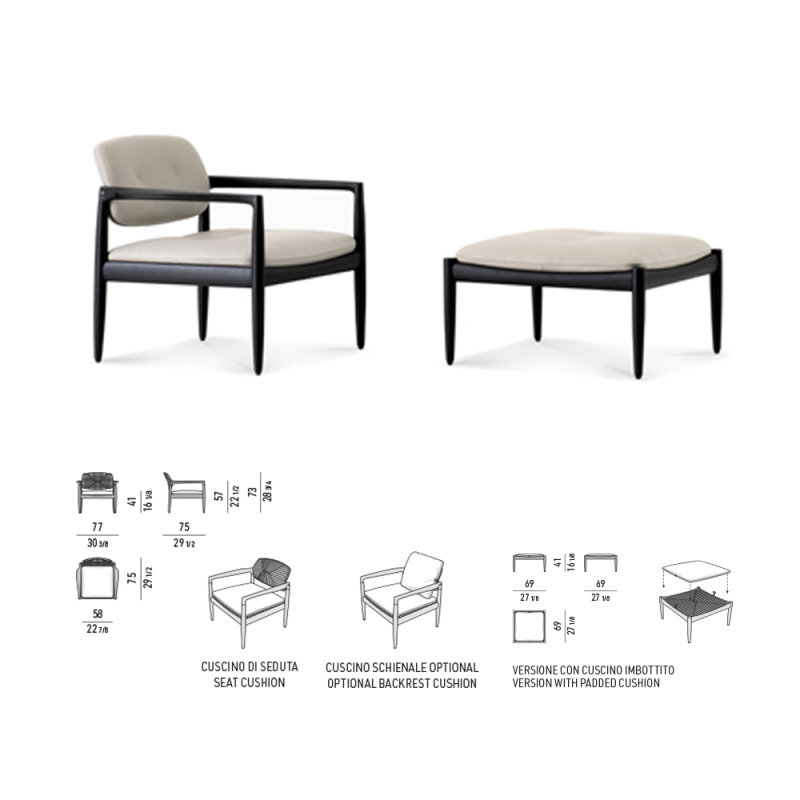 Modern Outdoor Leisure Chair – Sleek Design for Patios and Gardens
