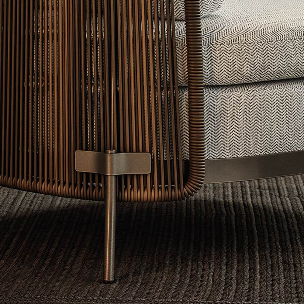 Modern Outdoor Wicker Armchair – Stylish lounge chair by Ekar Furniture for patio, garden venues