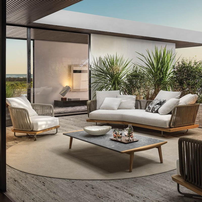 Modern outdoor waterproof wicker armchair – perfect for patios, gardens and balconies