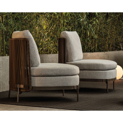Modern Outdoor Wicker Armchair – Stylish lounge chair by Ekar Furniture for patio, garden venues