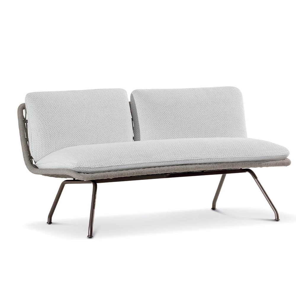 Contemporary Outdoor Armchair with Plush Waterproof Cushions