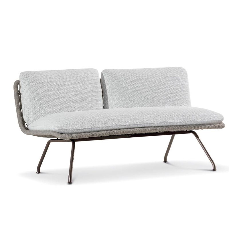 Contemporary Outdoor Armchair with Plush Waterproof Cushions