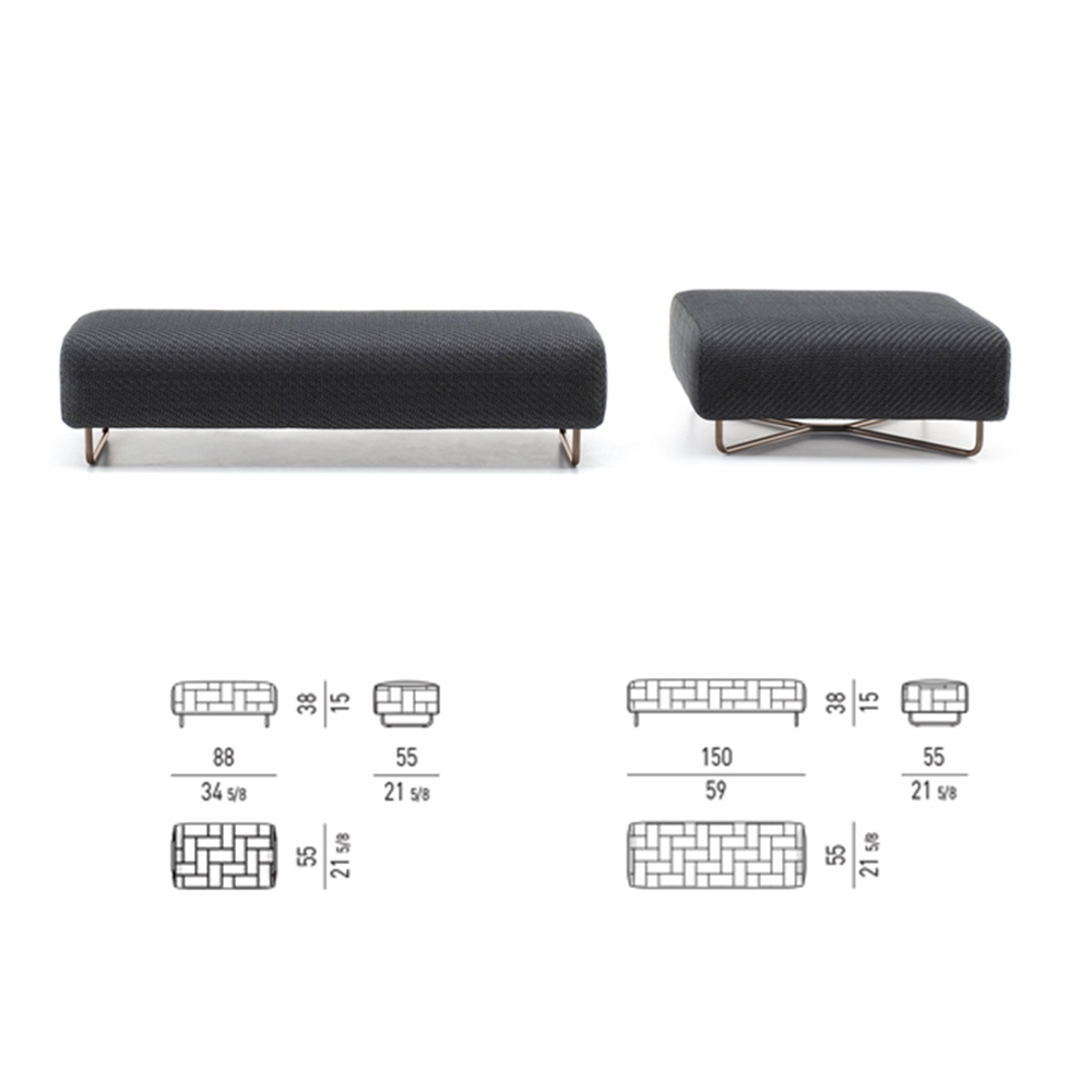 Modern Waterproof Outdoor Bench – Stylish and Durable Patio, Garden and Balcony Seating