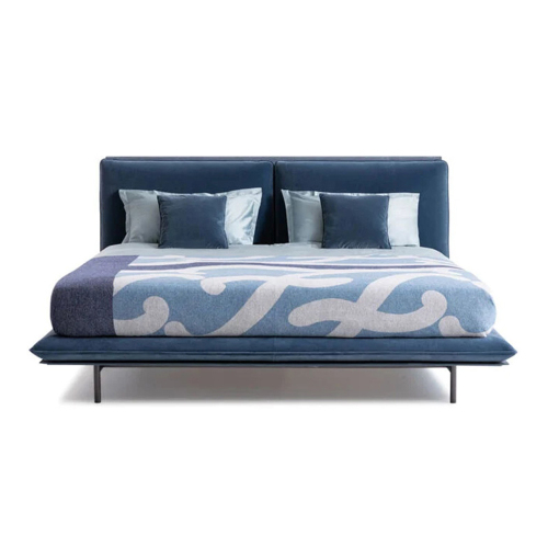 Sleek Black Stainless Steel Bed – Modern Crystal Steel Bed Design for Bedroom by Ekar Furniture