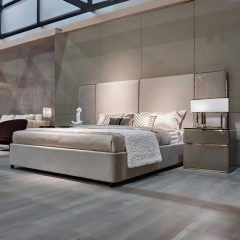 Modern Crystal Steel Bed – Elegant and Durable Metal Frame for Luxurious Bedrooms by Ekar Furniture