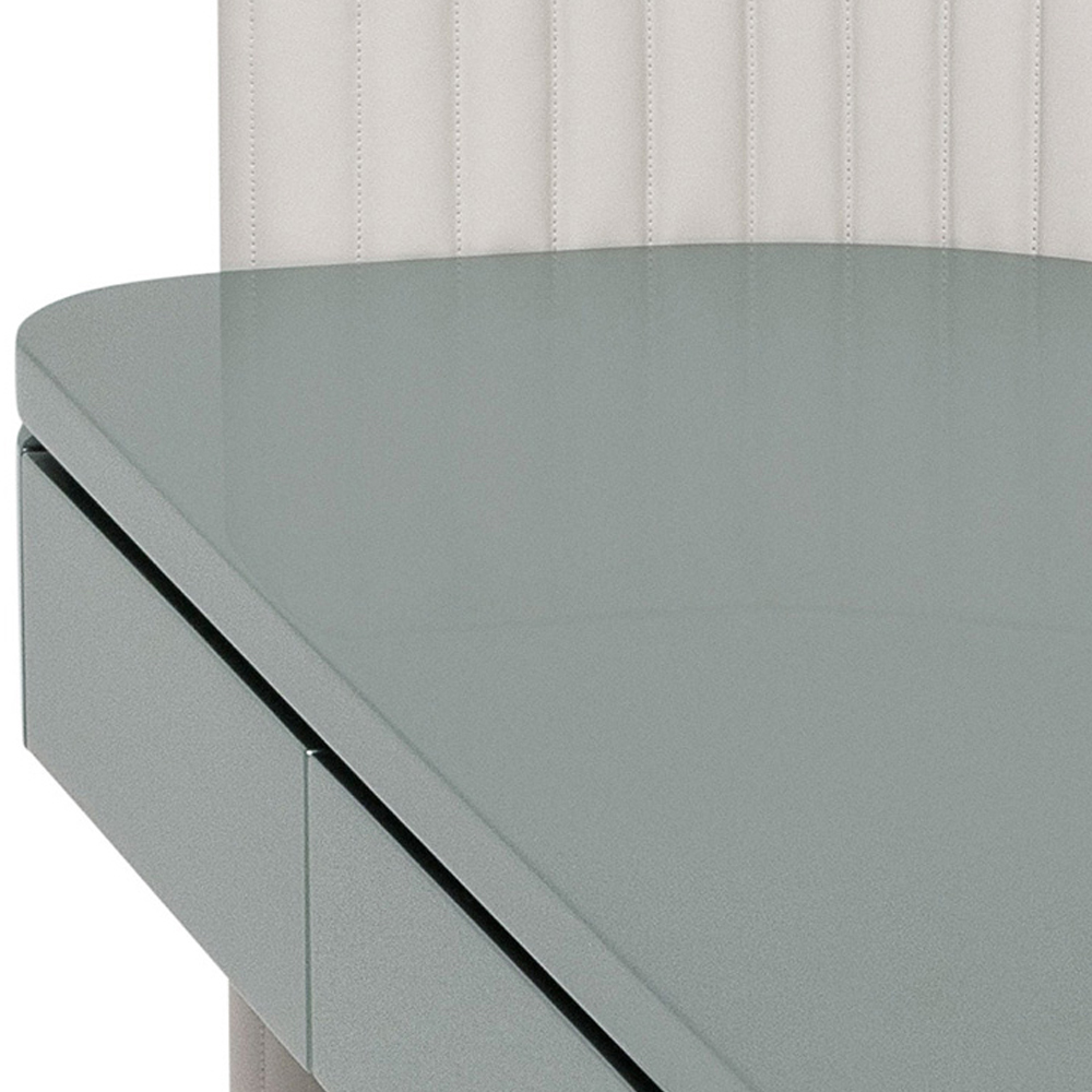 Modern Champagne Gold and Green Dresser
