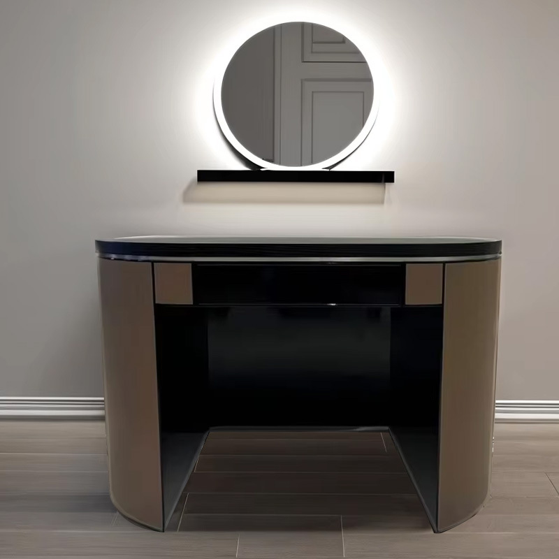 Modern Oval Vanity Table – Sleek Design for Stylish Bedroom Spaces