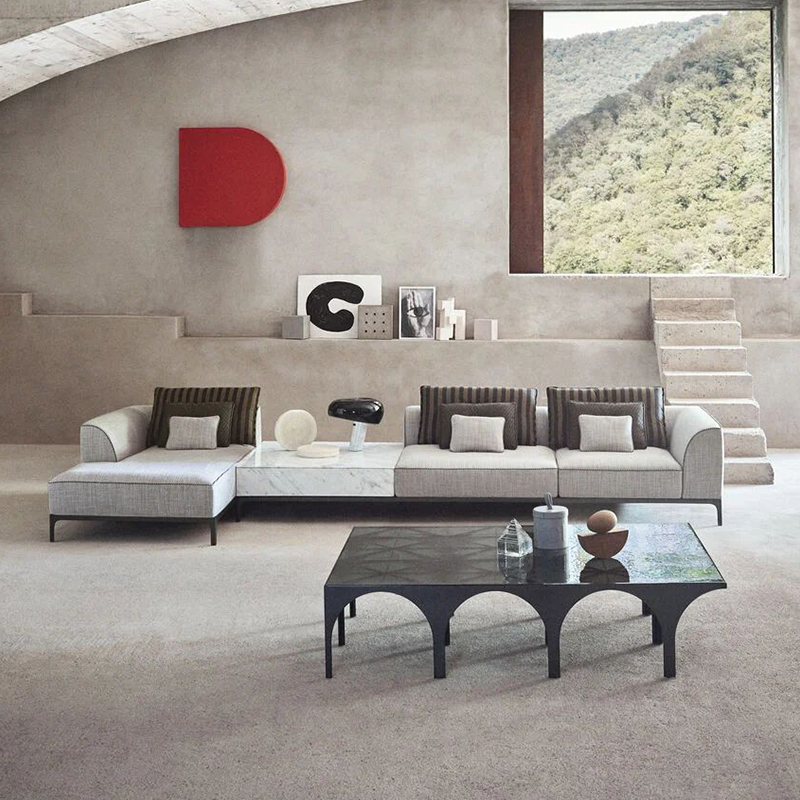 Sleek Modern Modular Fabric Sofa – Versatile Comfort for Contemporary Living