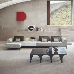 Sleek Modern Modular Fabric Sofa – Versatile Comfort for Contemporary Living