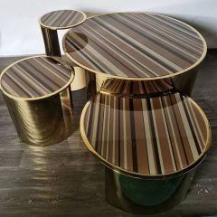 Modern Round Metal Coffee Table – Sleek and Versatile Design for Contemporary Living Spaces