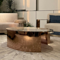 Modern Round Metal Coffee Table – Sleek and Versatile Design for Contemporary Living Spaces