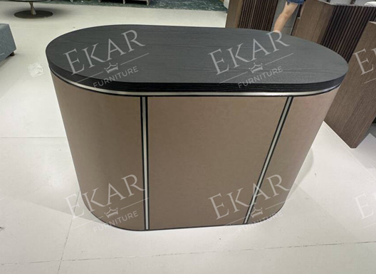 Modern Oval Vanity Table – Sleek Design for Stylish Bedroom Spaces