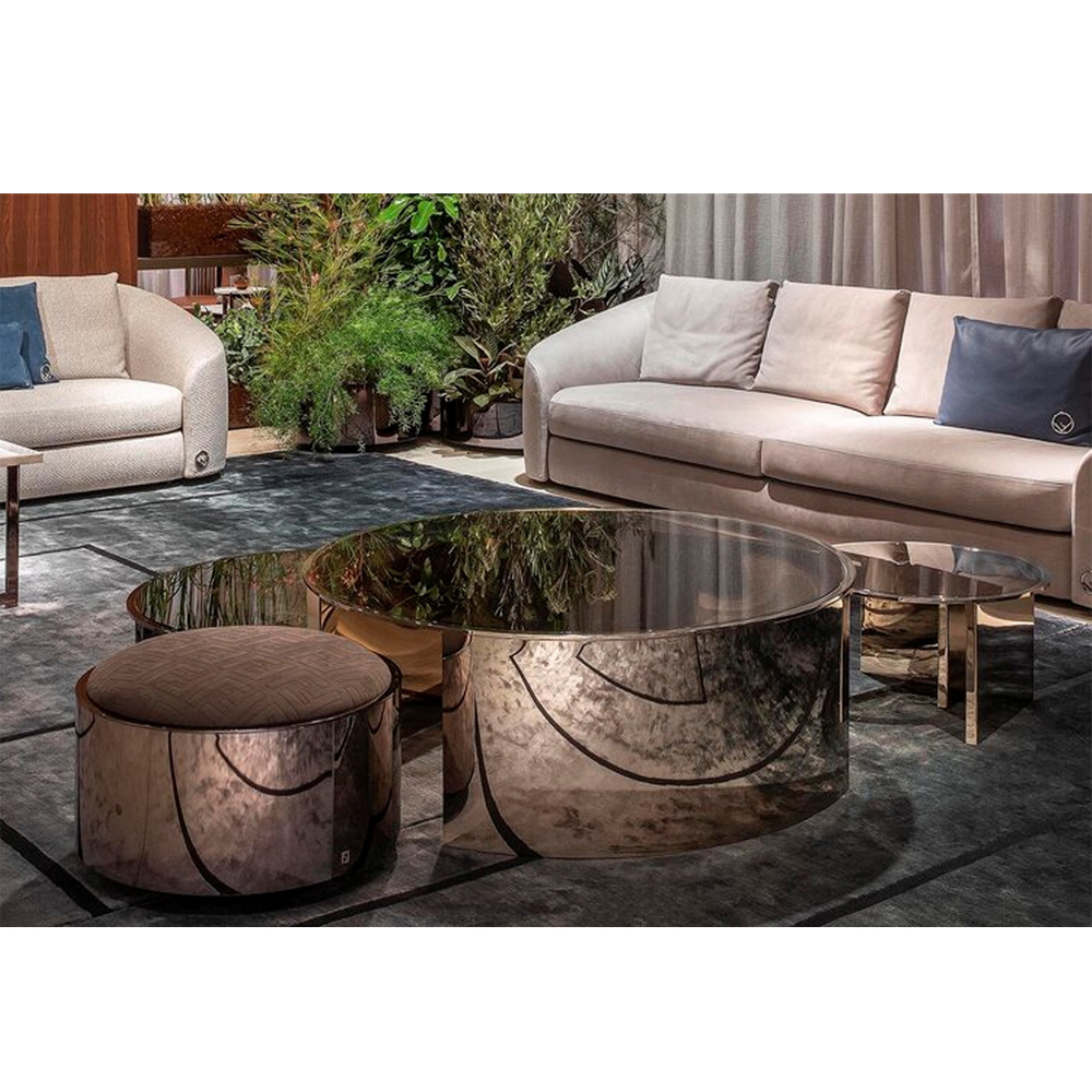 Modern Round Metal Coffee Table – Sleek and Versatile Design for Contemporary Living Spaces