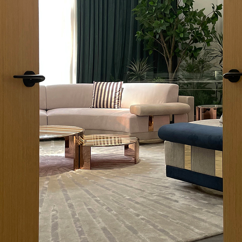 Modern Round Metal Coffee Table – Sleek and Versatile Design for Contemporary Living Spaces