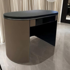 Modern Oval Vanity Table – Sleek Design for Stylish Bedroom Spaces